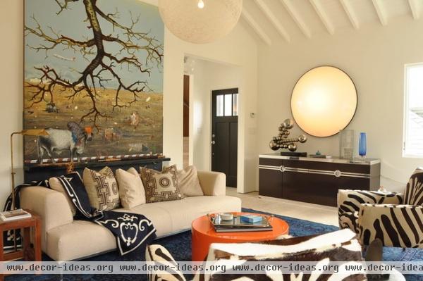 eclectic family room by Ian Stallings