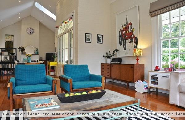 eclectic family room by Luci.D Interiors