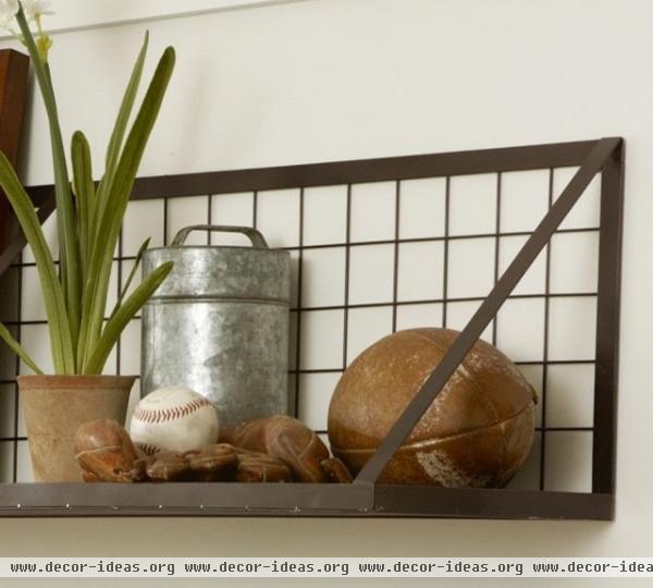 industrial wall shelves by Pottery Barn