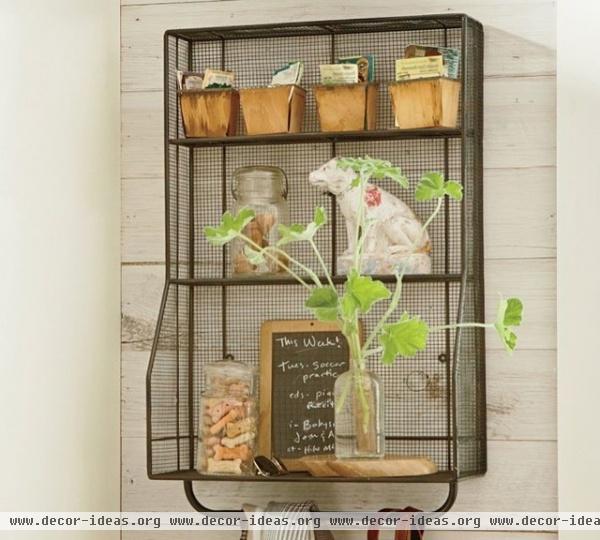 industrial wall shelves by Pottery Barn