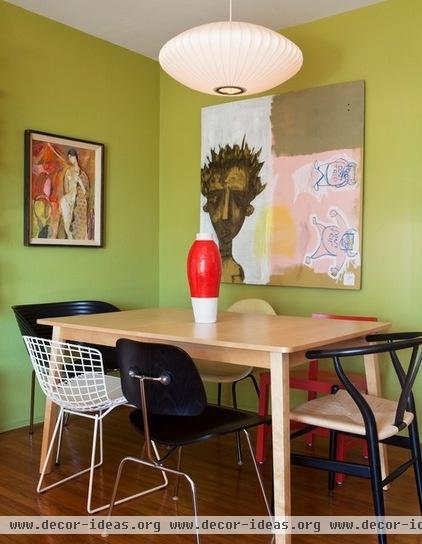 eclectic dining room by Janel Holiday Interior Design