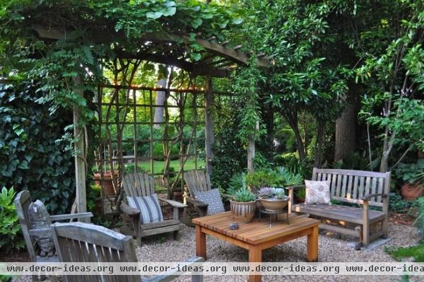 eclectic patio by Bruce Clodfelter and Associates