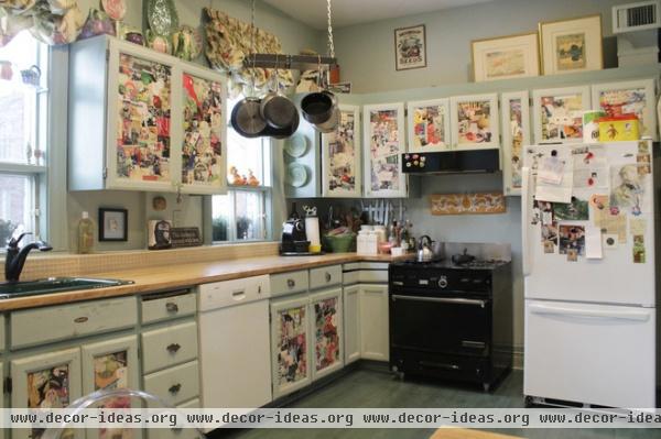 eclectic kitchen by Esther Hershcovich