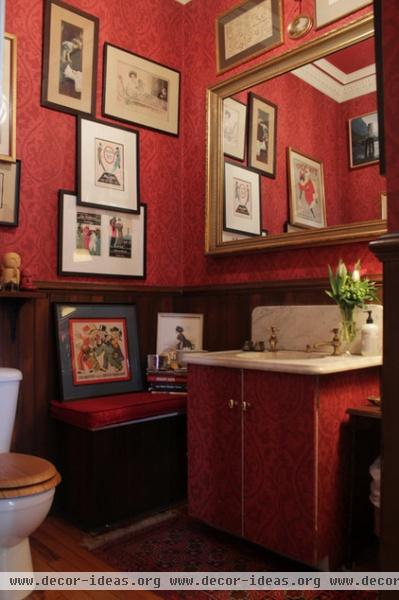 eclectic bathroom by Esther Hershcovich