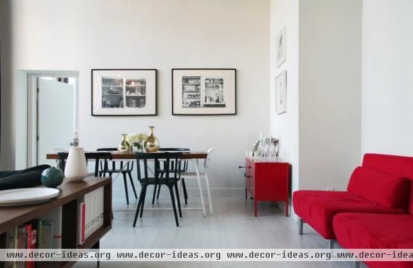 contemporary dining room by Laura Garner