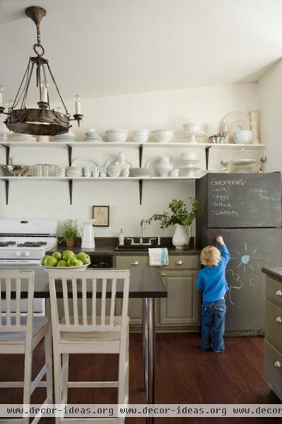 eclectic kitchen by Lauren Liess Interiors