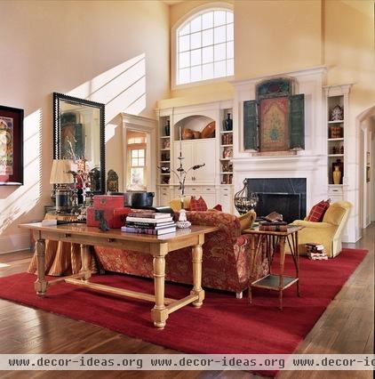 traditional living room by Tina Barclay