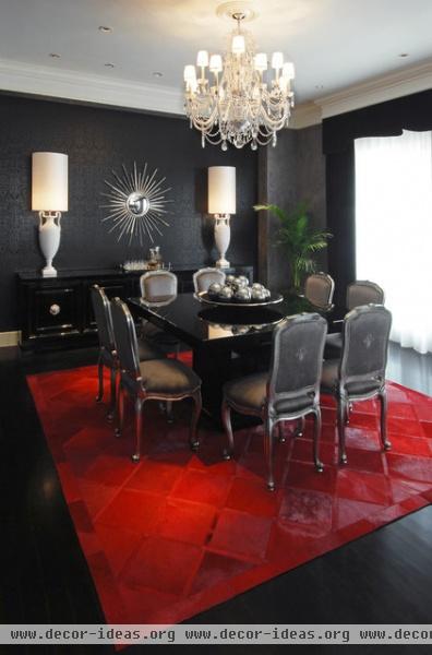 eclectic dining room by Habachy Designs