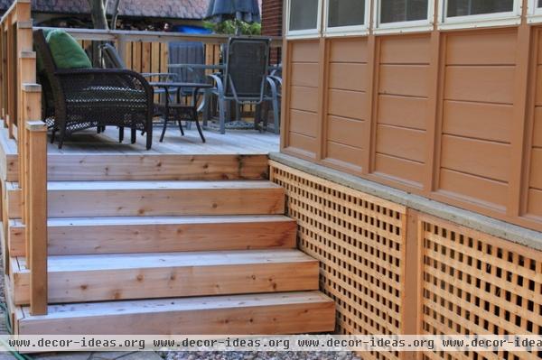 contemporary porch by Green Roots Landscaping Inc