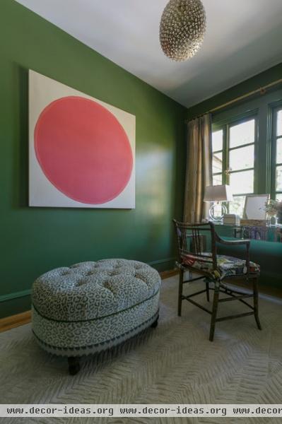 transitional bedroom by Ann Lowengart Interiors