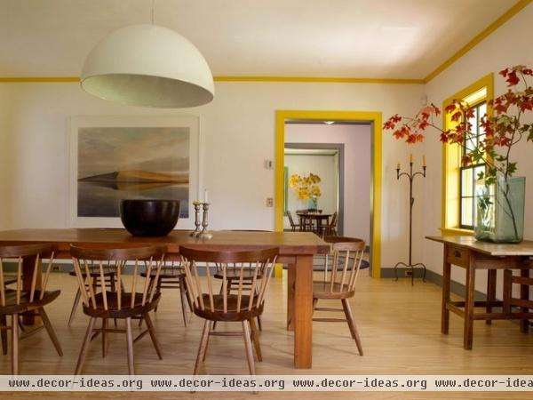 farmhouse dining room by Rafe Churchill: Traditional Houses