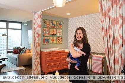 contemporary  Nursery in Condo