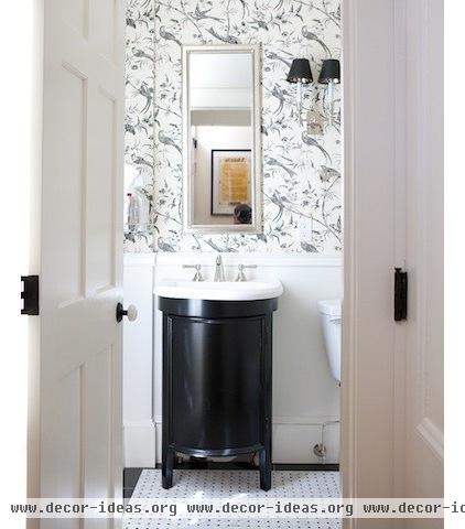 traditional powder room by Wilson Kelsey Design