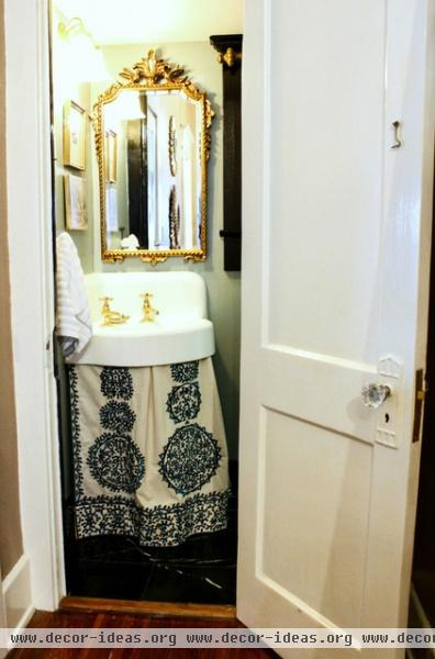 transitional bathroom by Mina Brinkey