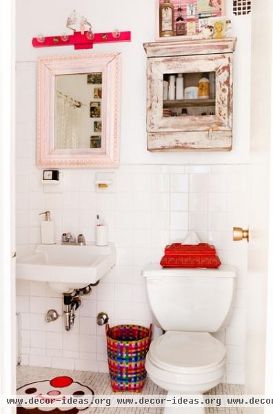 eclectic powder room by Rikki Snyder