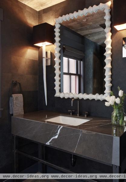 contemporary powder room by Artistic Designs for Living, Tineke Triggs