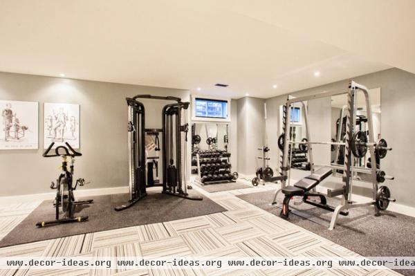 contemporary home gym by Madison Taylor