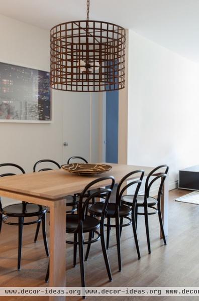 contemporary dining room by Lucy Harris Studio