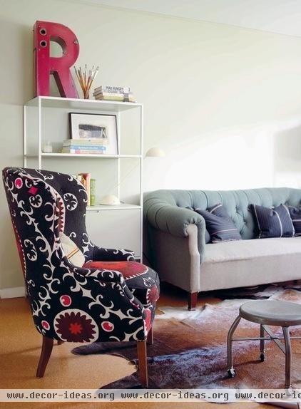 eclectic living room by Emily Chalmers | Caravan Style