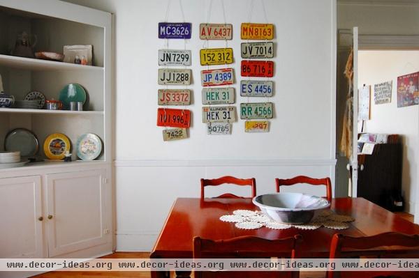 eclectic dining room by Corynne Pless