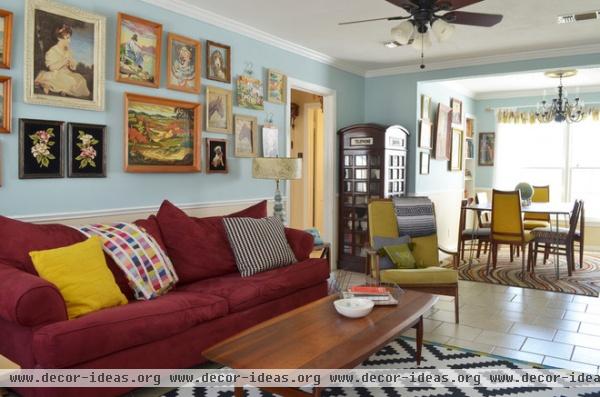 eclectic living room by Sarah Greenman