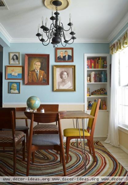 eclectic dining room by Sarah Greenman