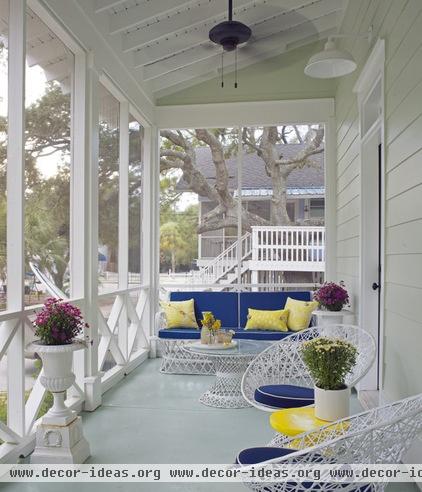 beach style porch by Joel Snayd