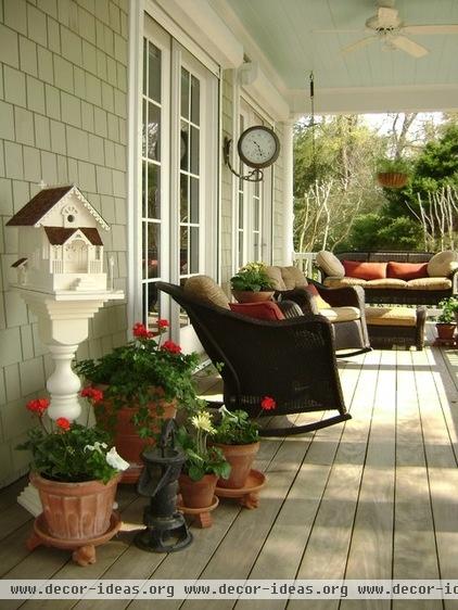 traditional porch by Eddie Rider Designs