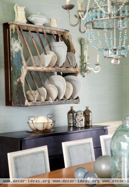 beach style dining room by Jules Duffy Designs