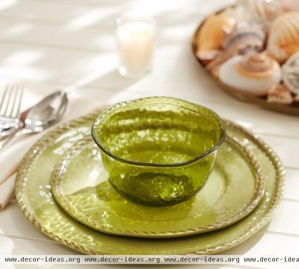 contemporary dinnerware by Pottery Barn