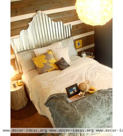 eclectic bedroom by Young House Love