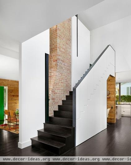 contemporary staircase by Hugh Jefferson Randolph Architects