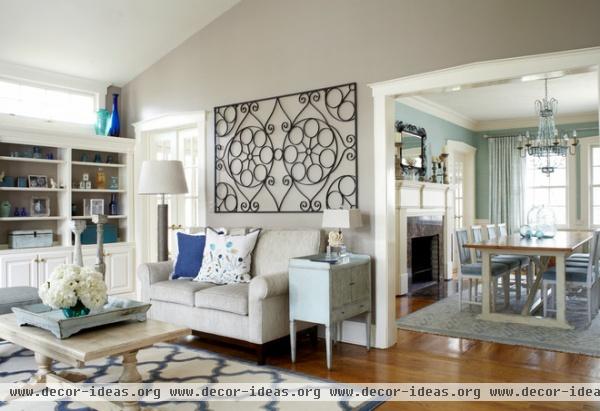 beach style living room by Jules Duffy Designs