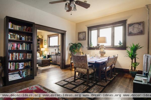 eclectic dining room by Lucy Call