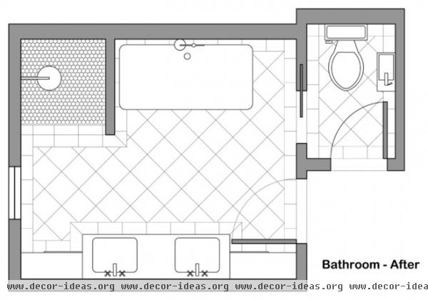 traditional floor plan bath potter