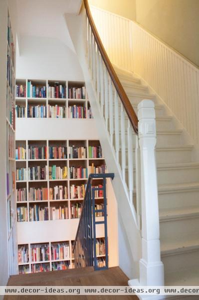 eclectic staircase by Louise de Miranda