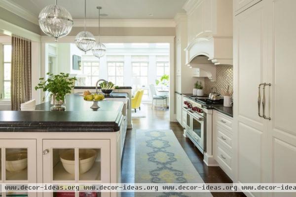 transitional kitchen by Martha O'Hara Interiors