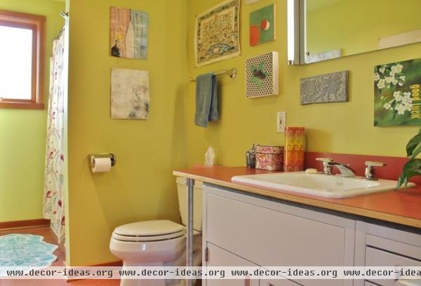 eclectic bathroom by Kimberley Bryan