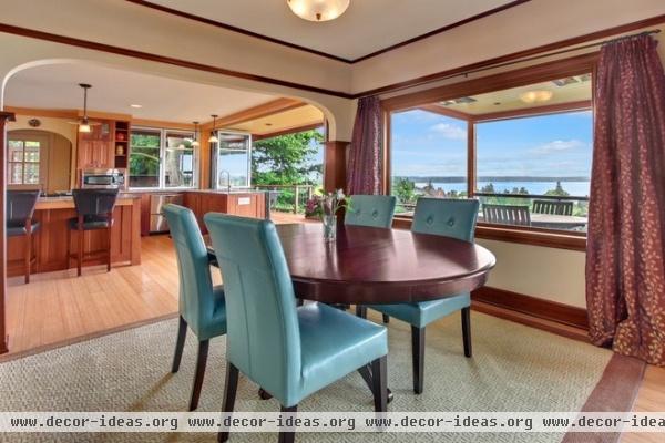 craftsman dining room by Sortun-Vos Architects, P.S.