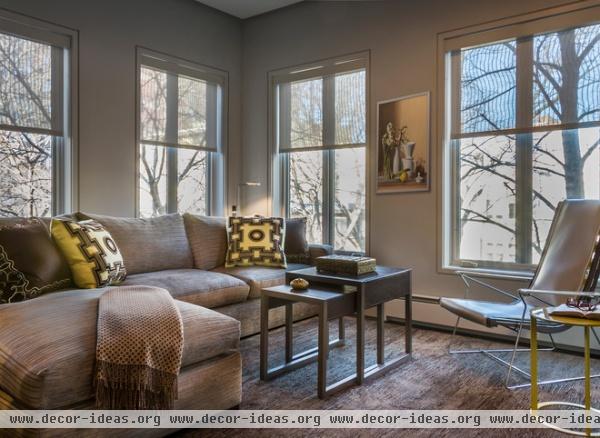 contemporary family room by Kaufman Segal Design