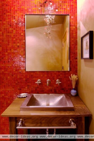 contemporary powder room by Ward-Young Architecture & Planning - Truckee, CA