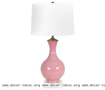 transitional table lamps by The Pink Pagoda