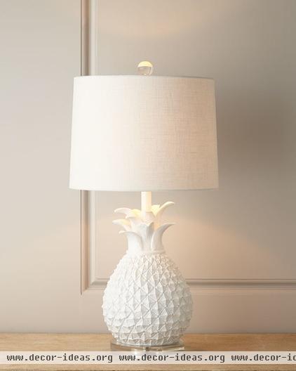 transitional table lamps by Horchow