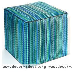 tropical ottomans and cubes by Fab Habitat