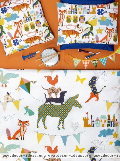 eclectic kids bedding by Artedona