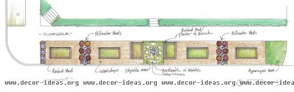 traditional site and landscape plan by Erin Lau Landscape Design- Seattle