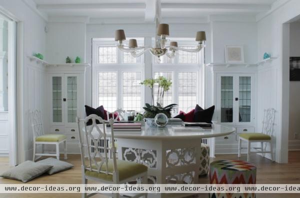 contemporary dining room by Esther Hershcovich