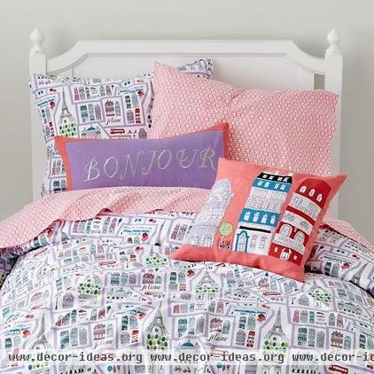 contemporary kids bedding by The Land of Nod