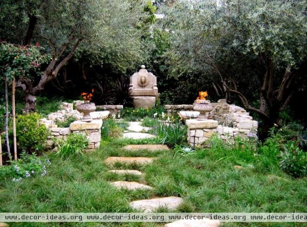 mediterranean landscape by Mayita Dinos Garden Design