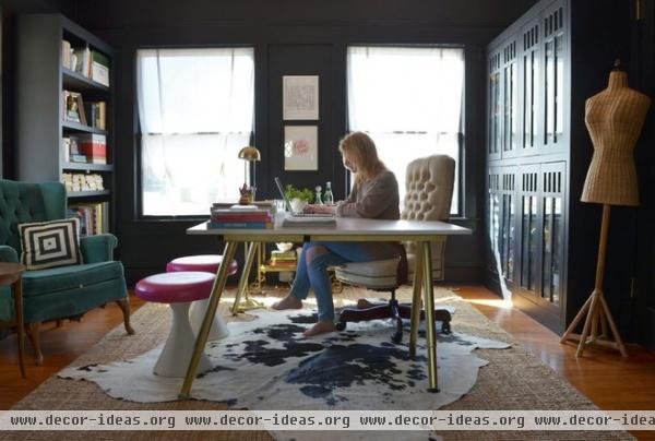 eclectic home office by Sarah Greenman